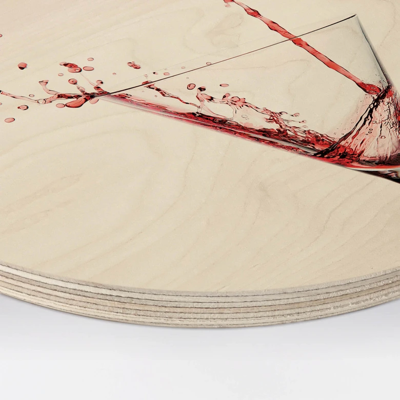 Cuadro de madera Pabst - Cocktail - Redondo 