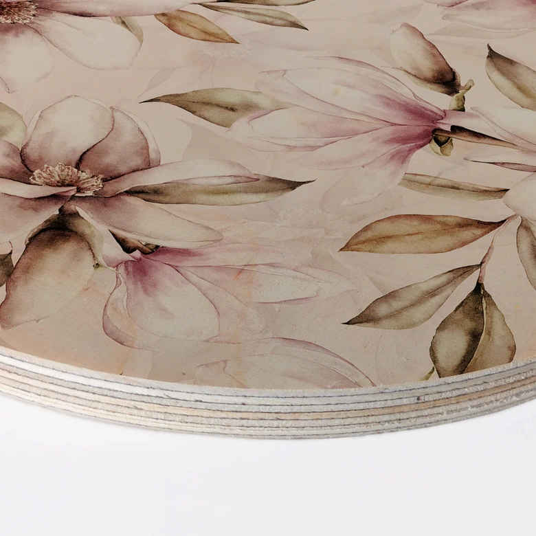 Billede af træ UN Designs - Soft Magnolia - Round 