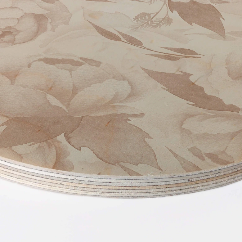 Tableau sur bois UN Designs - Pastel vintage - Rond 