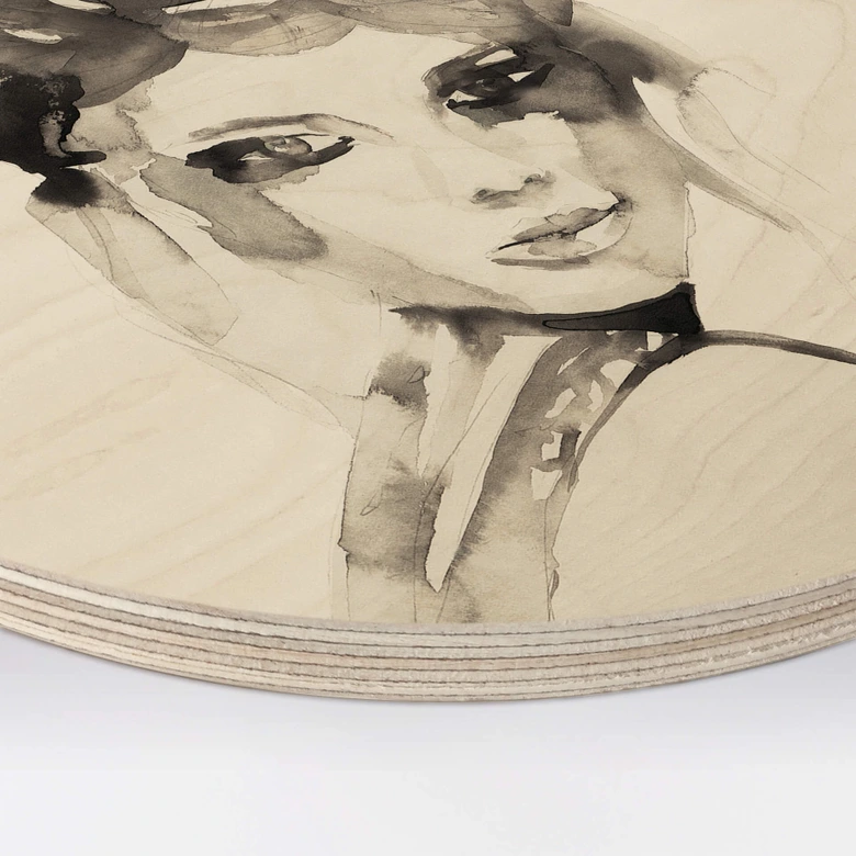 Holzbild Verbaan - Hot Mess - Rund 
