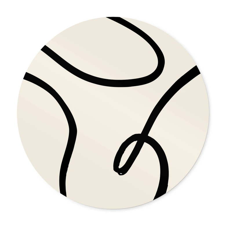 Poster rond 1X Studio - Curvy Abstraction 