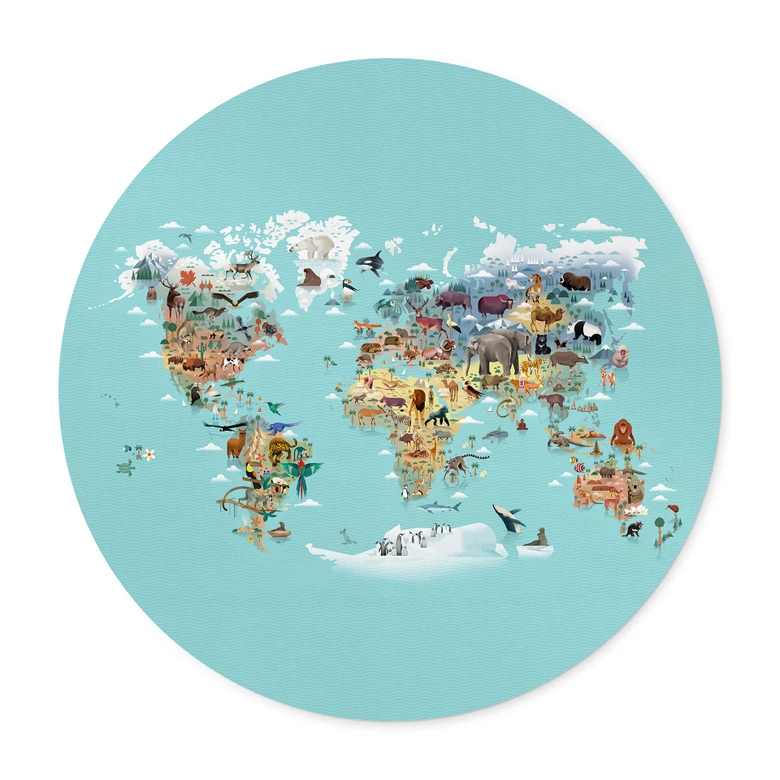 Poster Mappa del mondo - Braun 