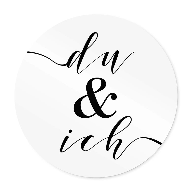 Poster Du und Ich - Rund 