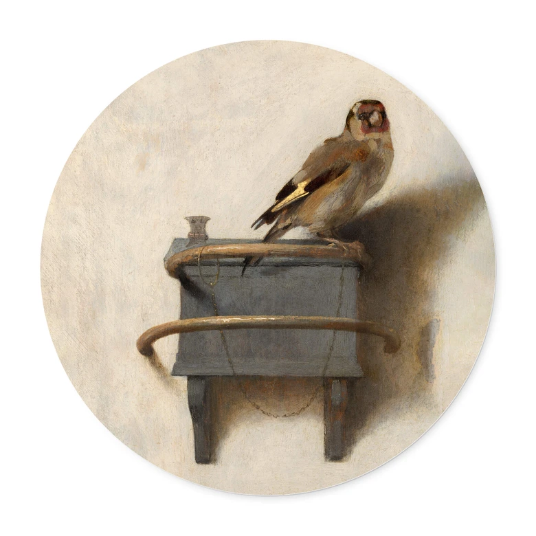 Plakat Fabritius - Szczygieł - okrągły 