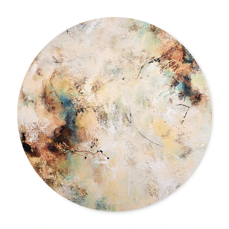 Poster Fedrau - Harmonie | Abstrakte Kunst - Rund 