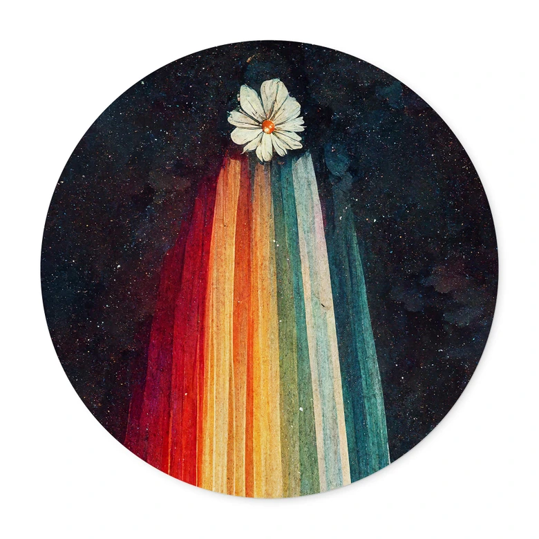 Poster Heine - Blumige Grüße aus dem All - Astro Cruise - Rund 