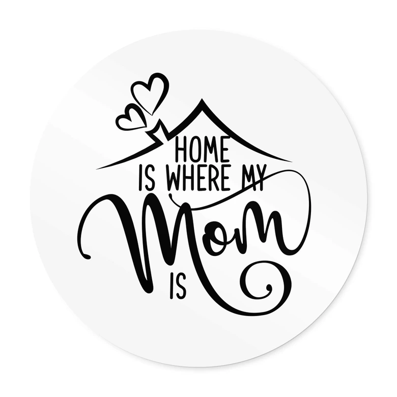 Poster Hemma är där min mamma är - Round 