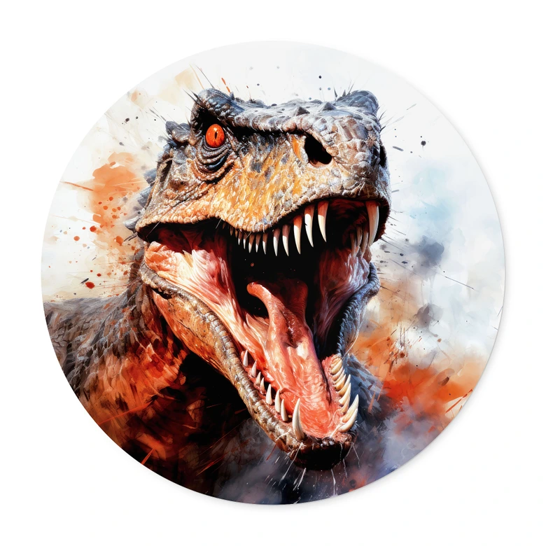 Plakat T-Rex: Det vilde ansigt fra forhistorisk tid - Jaszke - Round 