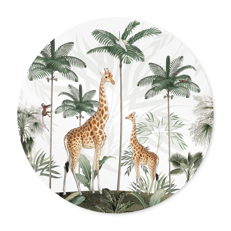 Poster Kikki Belle - Die Giraffen - Rund 