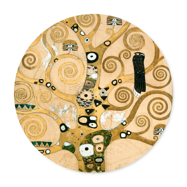 Poster Klimt - Der Lebensbaum - Rund 