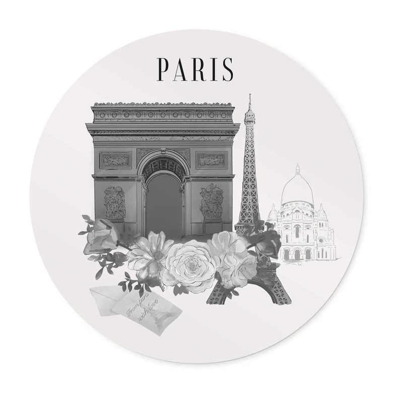 Poster rond Love your City Paris 