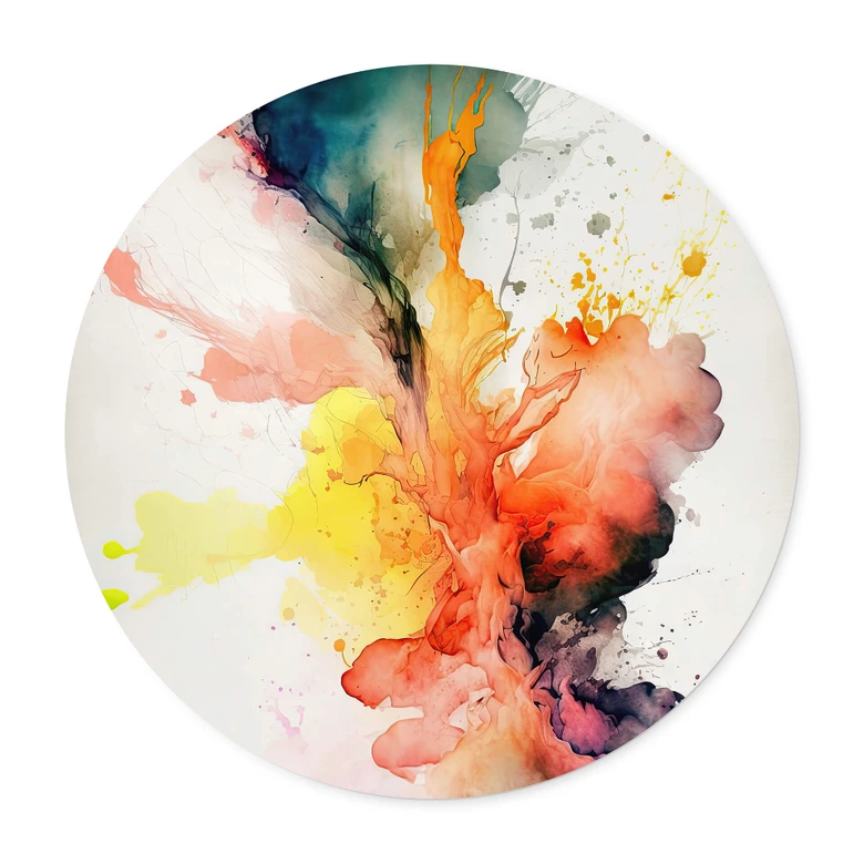 Plakat Mauro - Magia eksplozji kolorów - Okrągły 