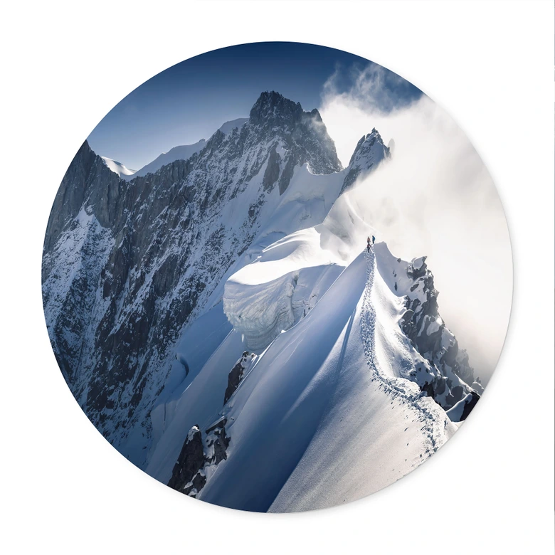 Poster Top van de Mont Blanc - Nienartowicz - Rond 