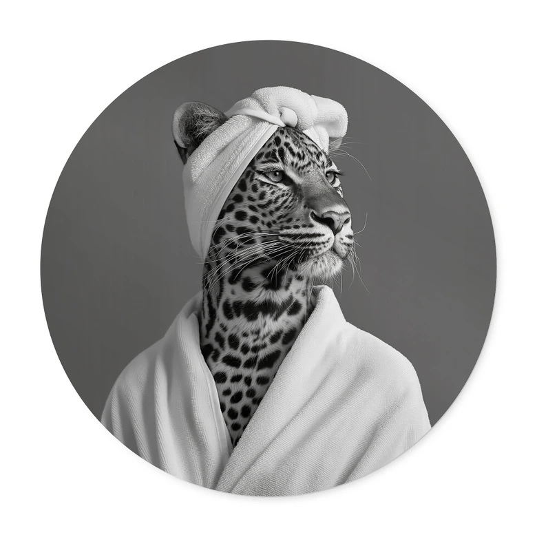 Poster Royale Spa-Auszeit mit Leopard - Rahner - Rund 