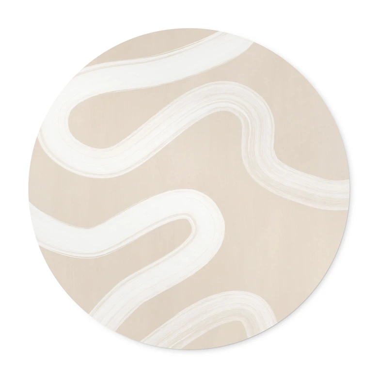 Poster One Line Art - Mild ström - Ristova - Rund 