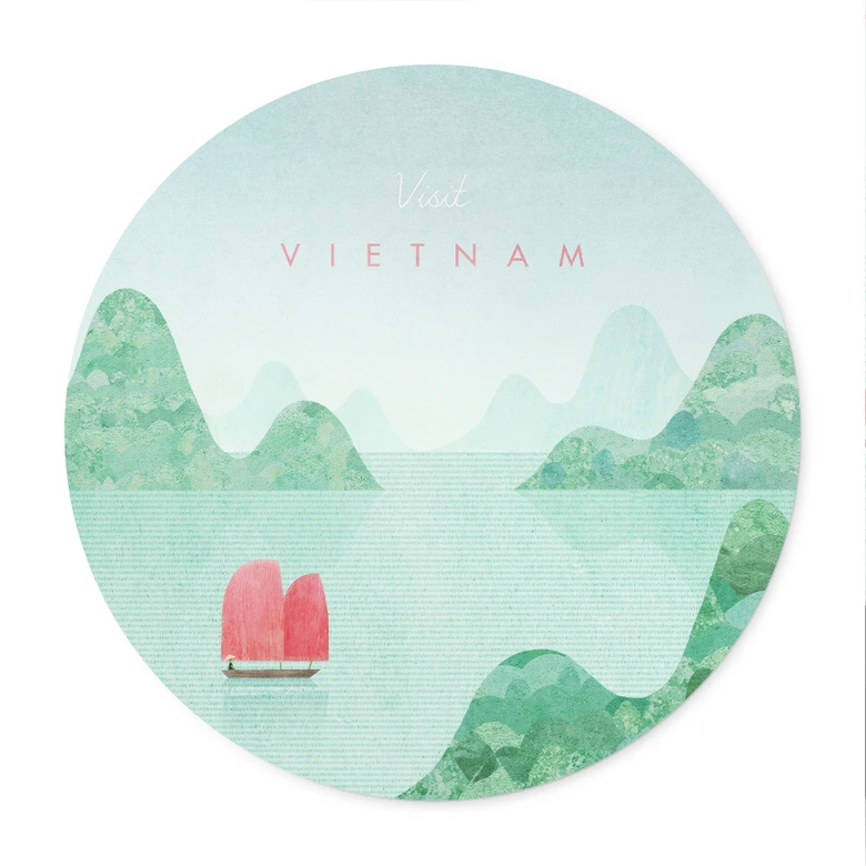 Poster Halong Bay på Vietnam-semester - Rivers - Runda 