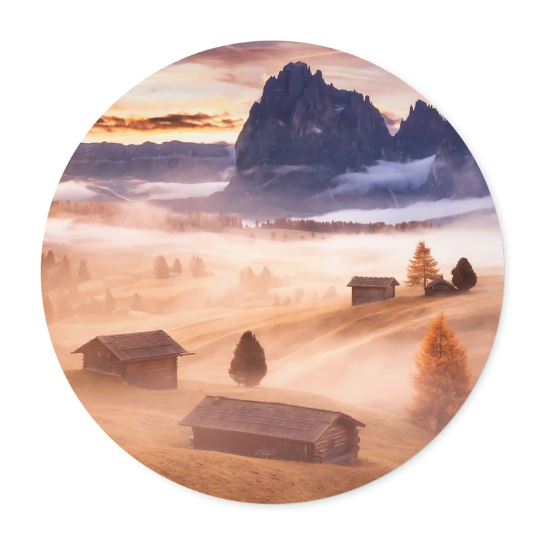 Poster Höstdimma i Alperna - Selagea - Round 