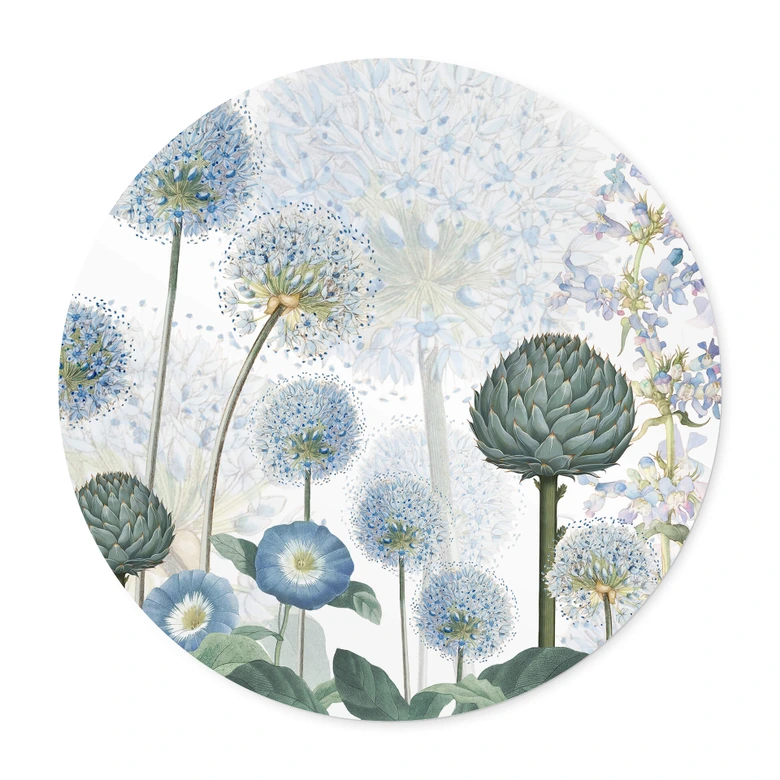 Poster Sir Edward - Blaue Wildwiese - Rund 