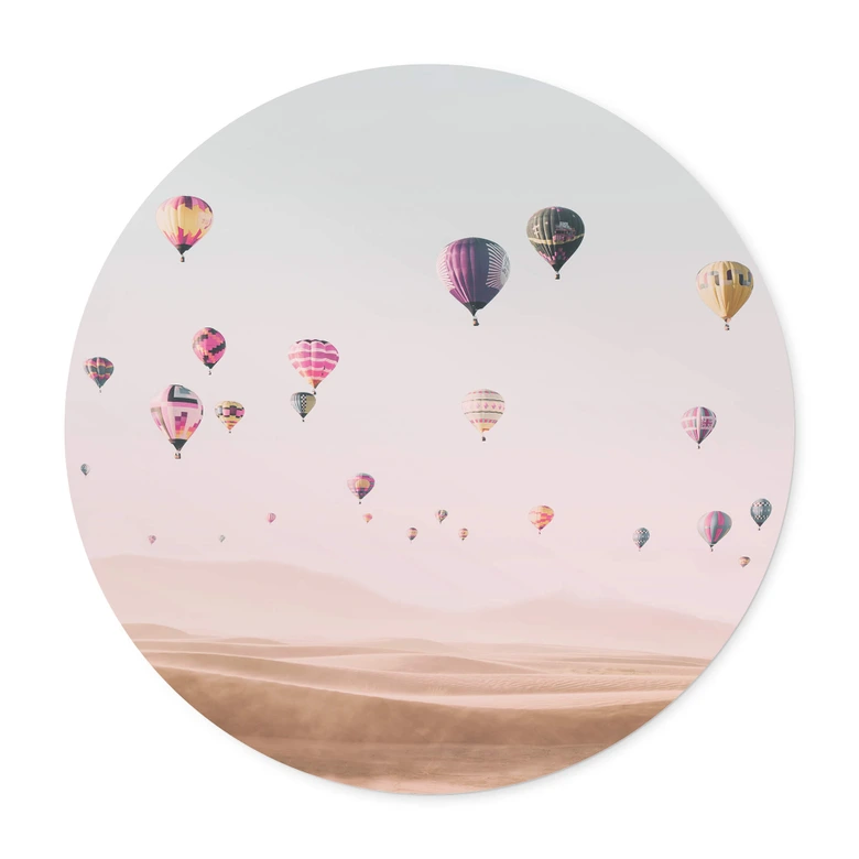 Poster Sisi & Seb - Heißluftballon - Rund 