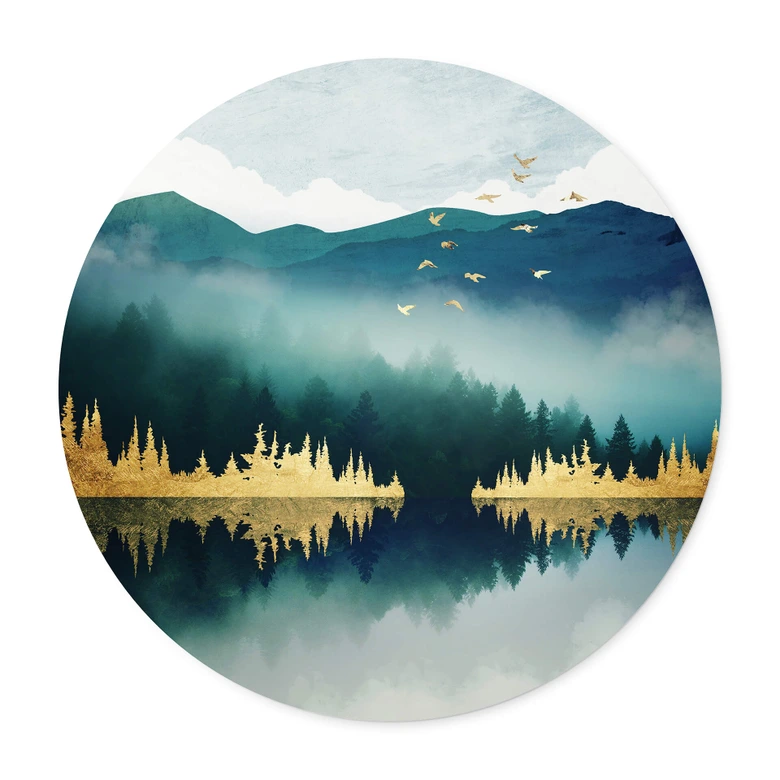 Ronde Poster SpaceFrog Designs - Ochtendrust 