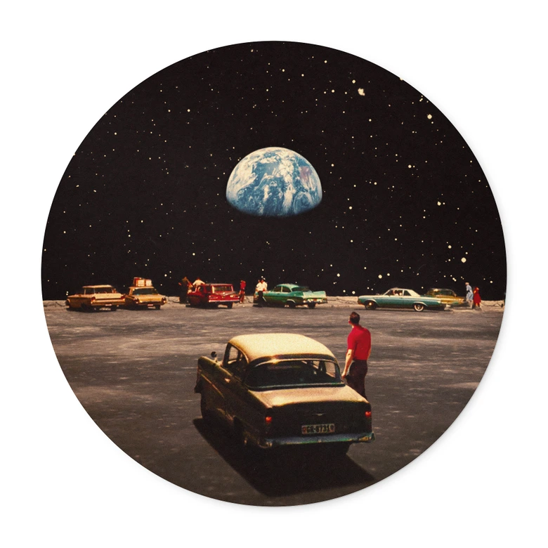 Plakat przedstawiający Ziemię z kosmosu - Taudalpoi - Round 