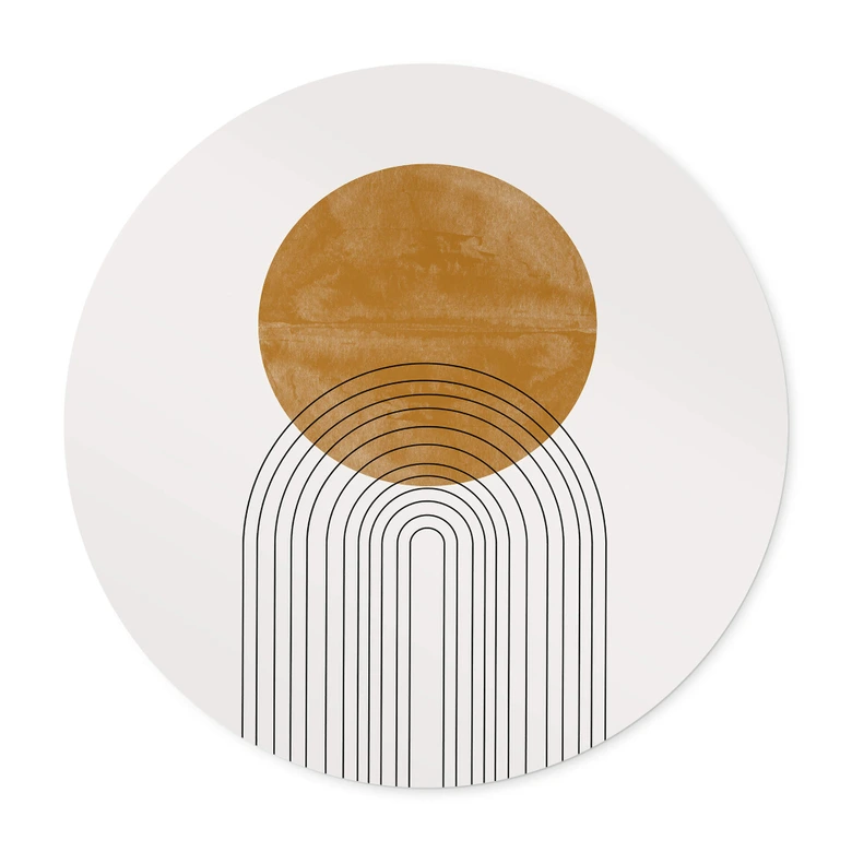 Poster The Miuus Studio - Abstract Flow - Rund 