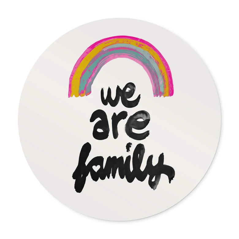 Poster We are family - Treechild - Rund 