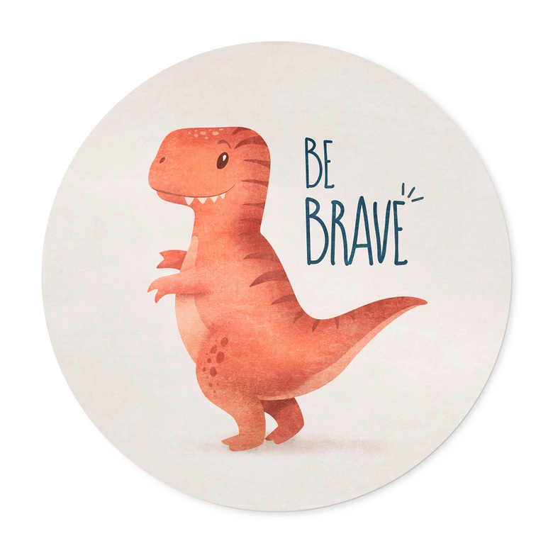 Plakat Dino Be Brave - T-Rex - Tunaboylu 