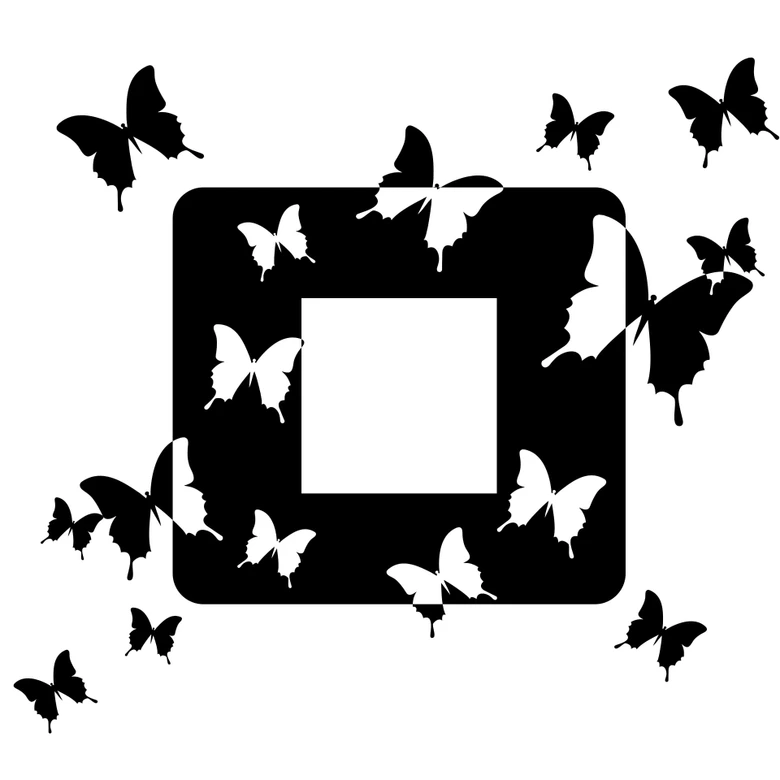 Wandtattoo Schmetterling Linette 