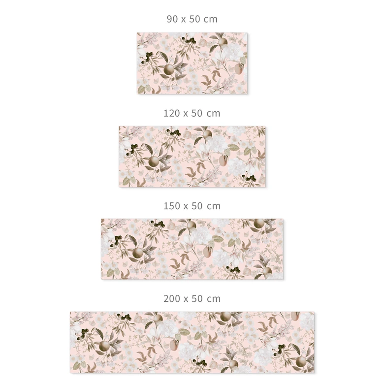 Self-adhesive kitchen splashback boho illustration with flowers and fruit - UN Designs 