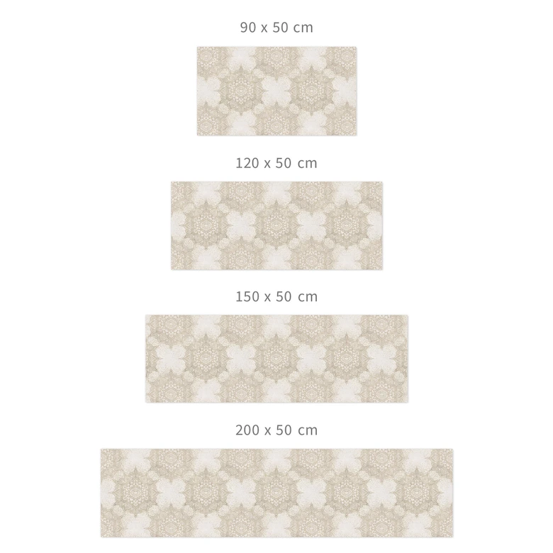 Self-adhesive kitchen splashback Elegant mandala in sand gold - Bloomery Decor 
