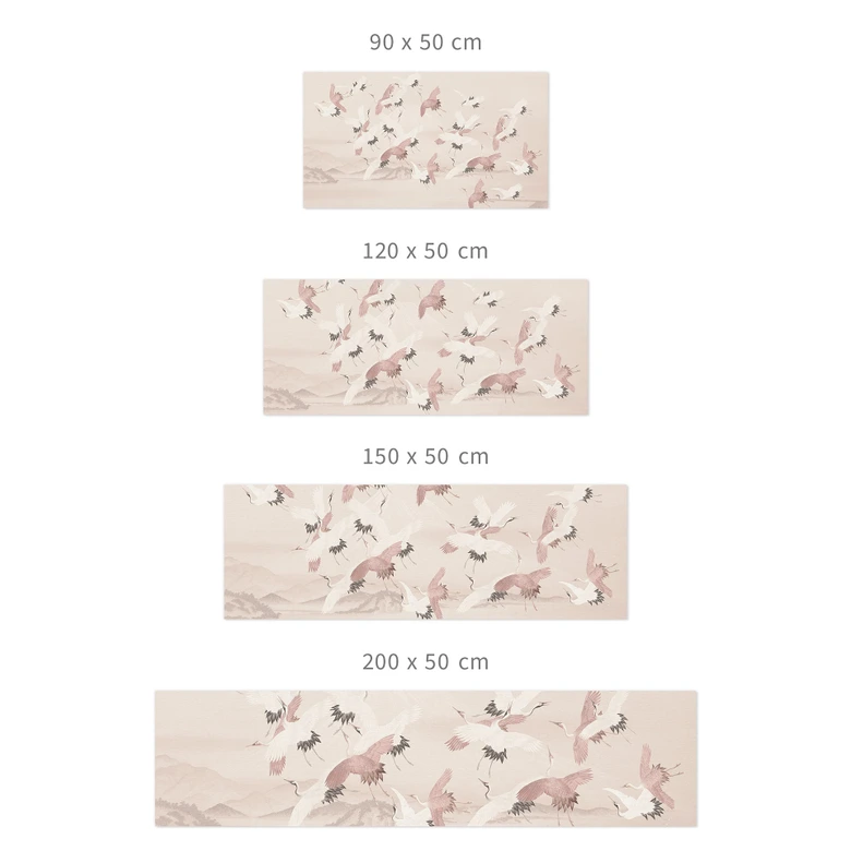 Self-adhesive kitchen splashback Cranes over the lake - Bloomery Decor 