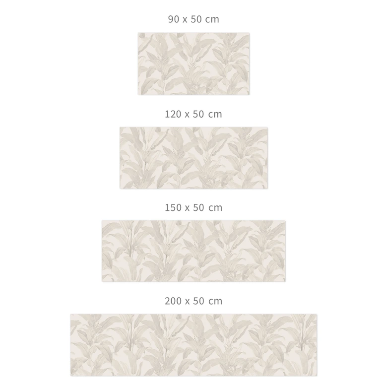 Selbstklebende Küchenrückwand Urban Jungle Tropenblätter Creme - Bloomery Decor 