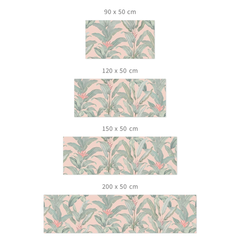Selbstklebende Küchenrückwand Urban Jungle Tropenblätter Rosa - Bloomery Decor 