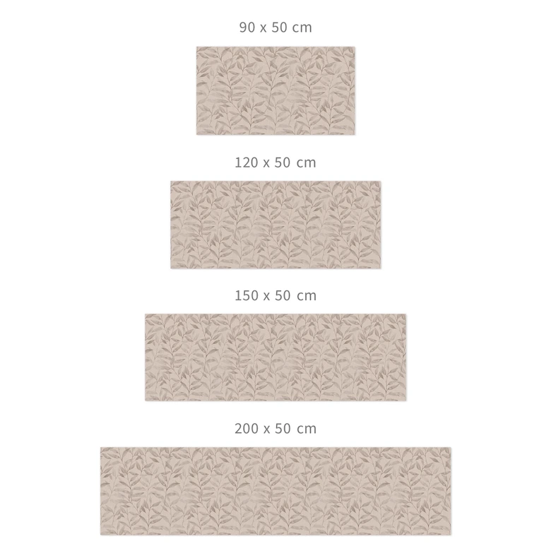 Selbstklebende Küchenrückwand Zarte Aquarell-Blätter - Soft Grau - Bloomery Decor 