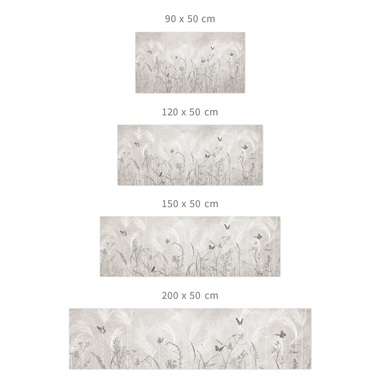 Zelfklevende Keukenachterwand Wilde bloemenweide met vlinders in Scandinavisch design - Ms Tiff 