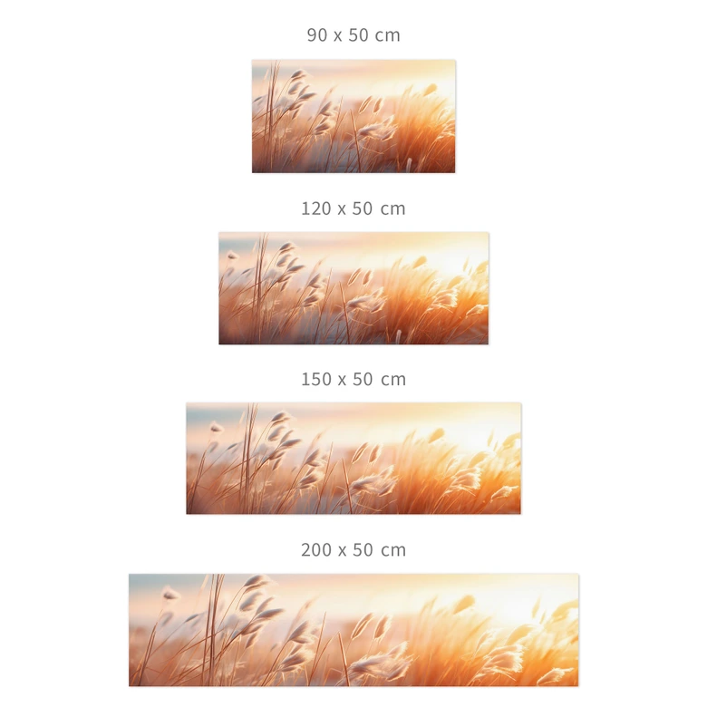 Self-adhesive kitchen splashback Dune grass in the evening sun - Treechild 