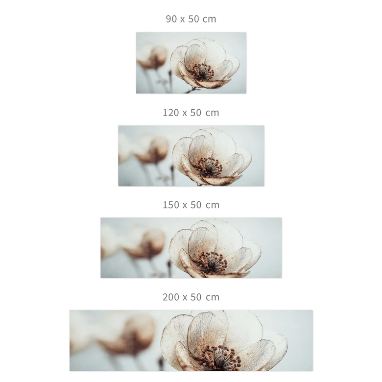 Selbstklebende Küchenrückwand Trockenblüte Beige Naturpoesie - Treechild 