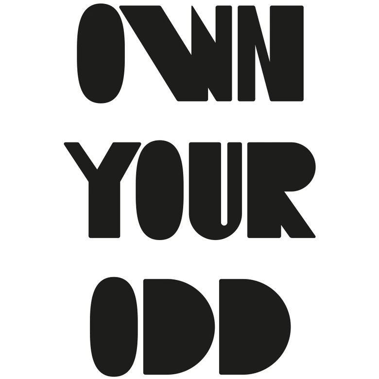 Spiegel Sticker Own your odd 