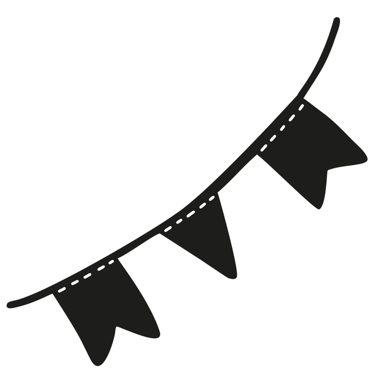 Autocollant miroir drapeaux courts 