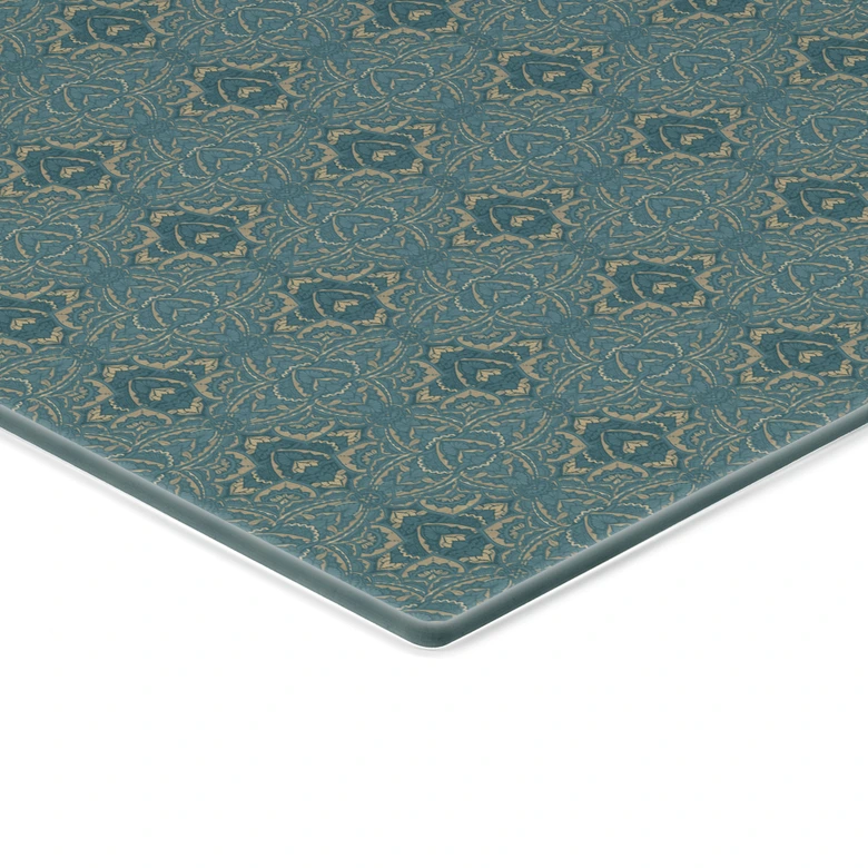 Spritzschutz Vintage Mandala in Türkisgold - Bloomery Decor 