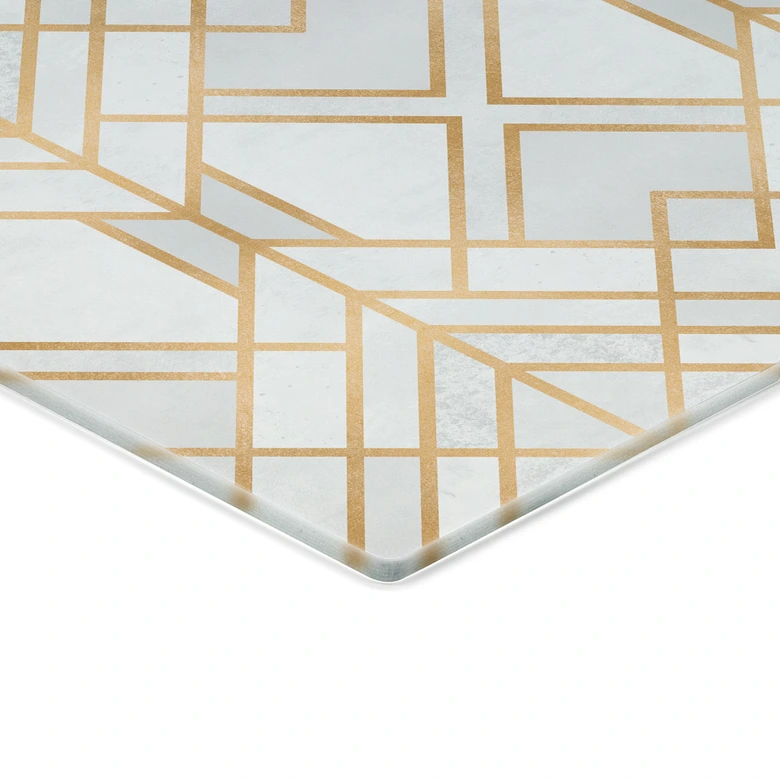 Spritzschutz Fredriksson - Goldene Geometrie 