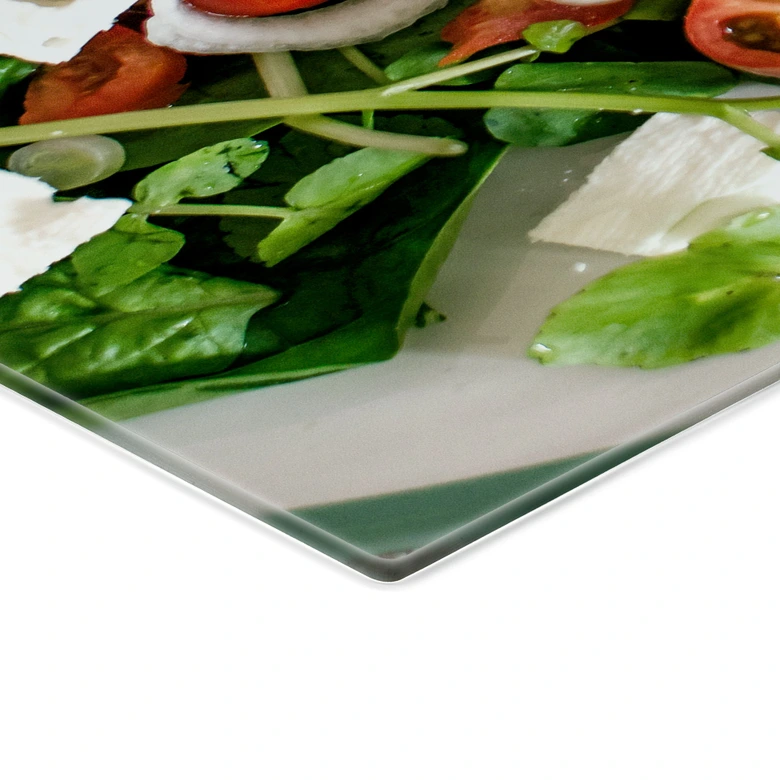 Spritzschutz Sommersalat mit Feta 