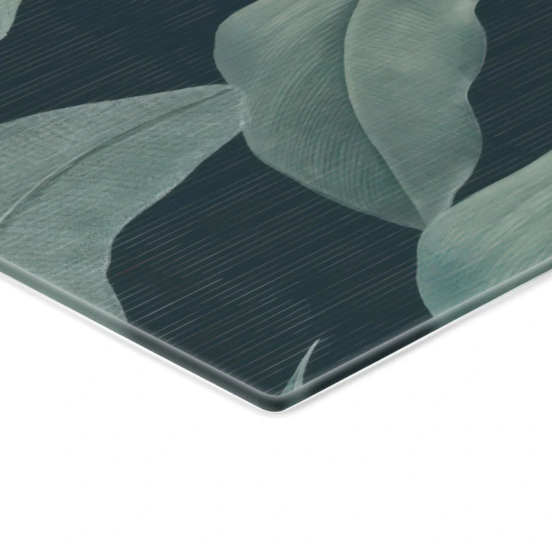 Spritzschutz Urban Jungle Tropenblätter Grün - Bloomery Decor - Panorama 