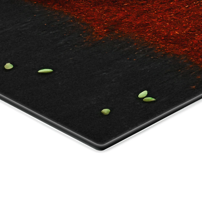 Spritzschutz Kräuter und Gewürze auf Holzlöffel - Dingemans - Panorama 