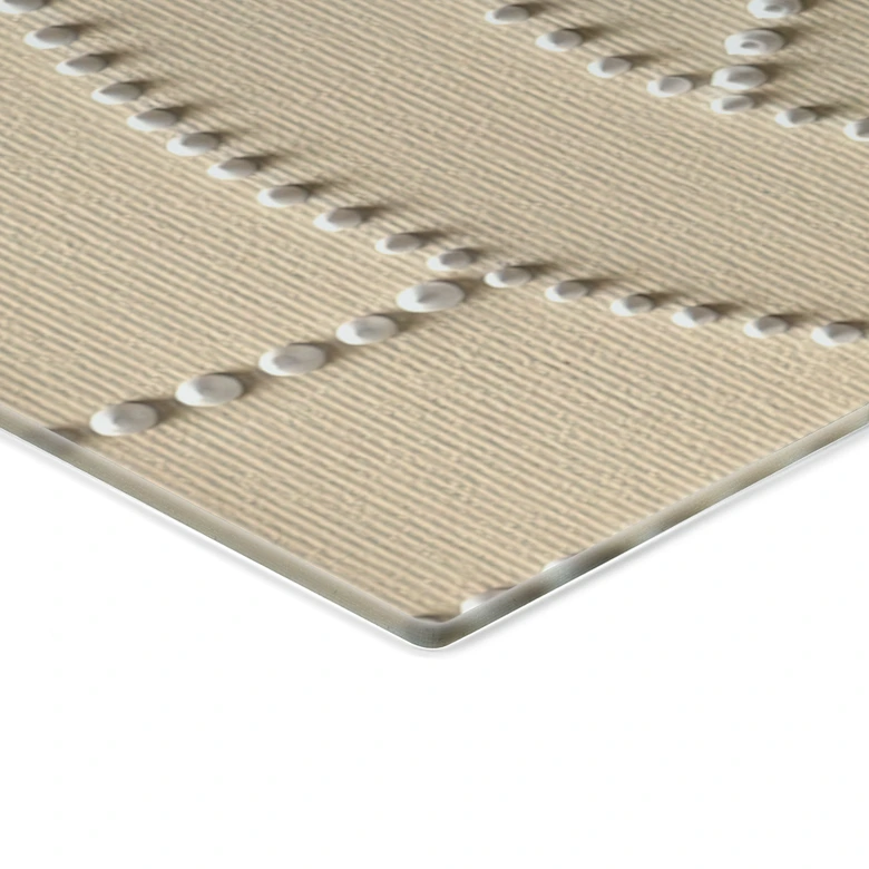 Spritzschutz Abstrakte Ringe beige - Grande - Panorama 