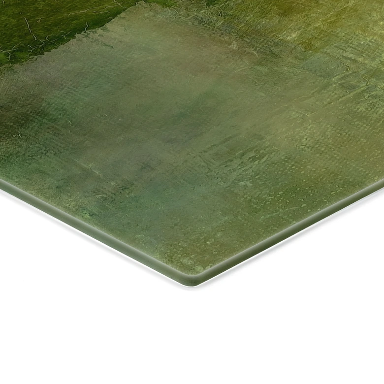 Spatscherm Kleurenspel van goudgroen - Schmucker - Panorama 