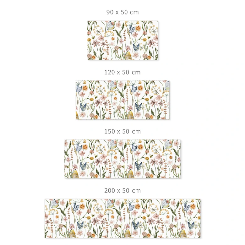 Självhäftande stänkpanel Våräng med fjärilar - UN Designs 