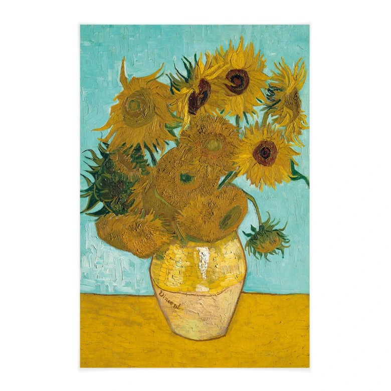 Stoffbild Sonnenblumen - Van Gogh 