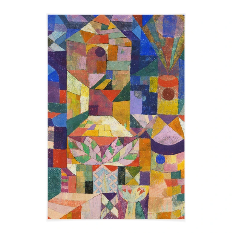 Stoffbild Burggarten - Klee 